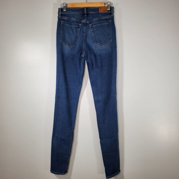 Revtown High Rise Skinny Jeans Decade Denim Dark Wash Blue Size 28 Tall - Picture 4 of 12